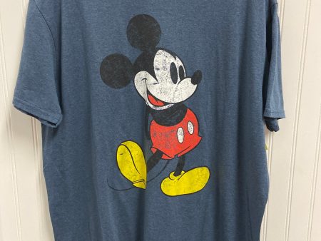 Top Short Sleeve Basic By Disney Store In Blue, Size: Xl Sale