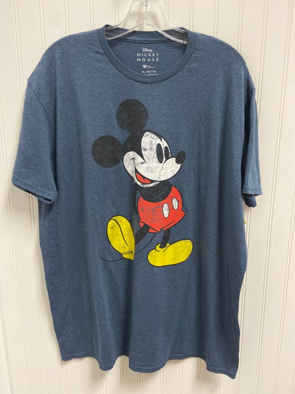 Top Short Sleeve Basic By Disney Store In Blue, Size: Xl Sale