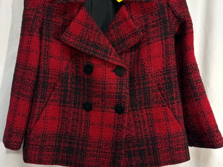 Coat Peacoat By Talbots In Red, Size: S Hot on Sale