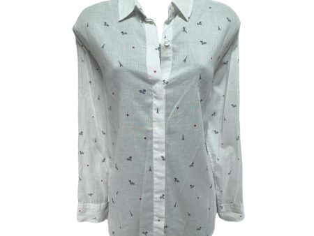 Taylor Eiffel Tower Print Shirt By Rails In Little Paris, Size: XS Discount