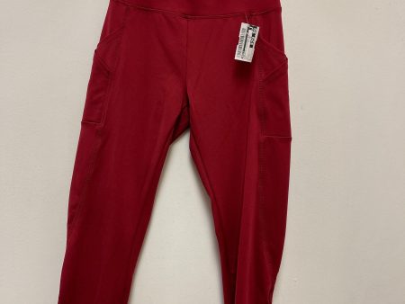 Athletic Leggings By Bally In Red, Size: S Supply