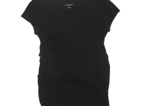 Mat Top Ss By Liz Lange Maternity In Black, Size:M Online