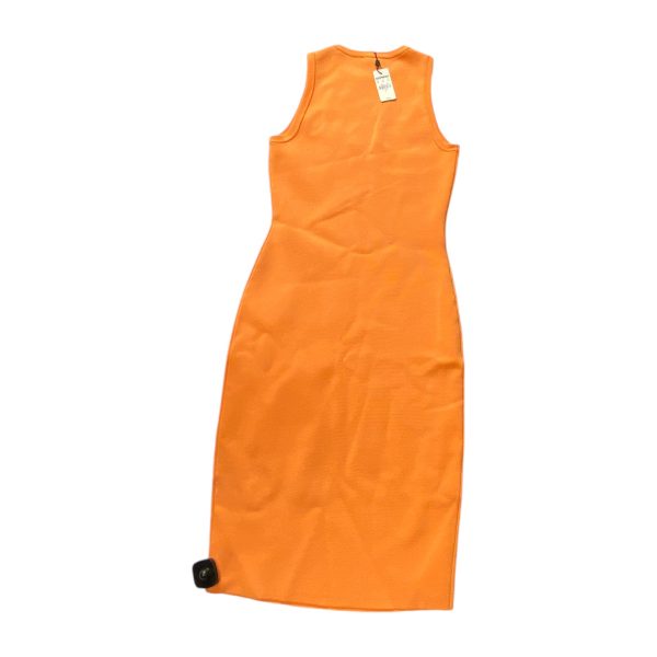 Dress Casual Midi By Express In Orange, Size: S Supply