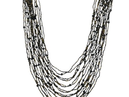 Multi Strand Seed Beaded Necklace By Unbranded Fashion