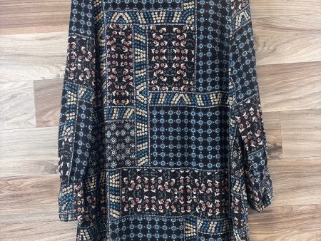 Dress Casual Midi By Loft In Blue & Brown, Size: 6 Fashion