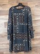 Dress Casual Midi By Loft In Blue & Brown, Size: 6 Fashion