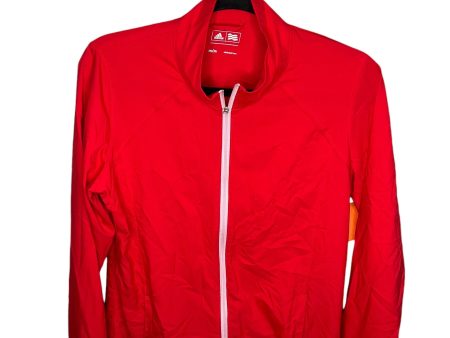 Athletic Jacket By Adidas In Red, Size: M Online now