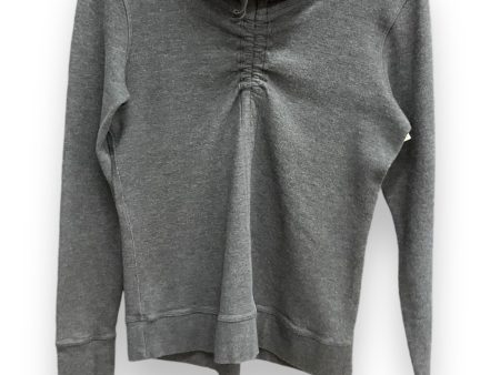 Athletic Top Long Sleeve Collar By Lululemon In Grey, Size: S Discount