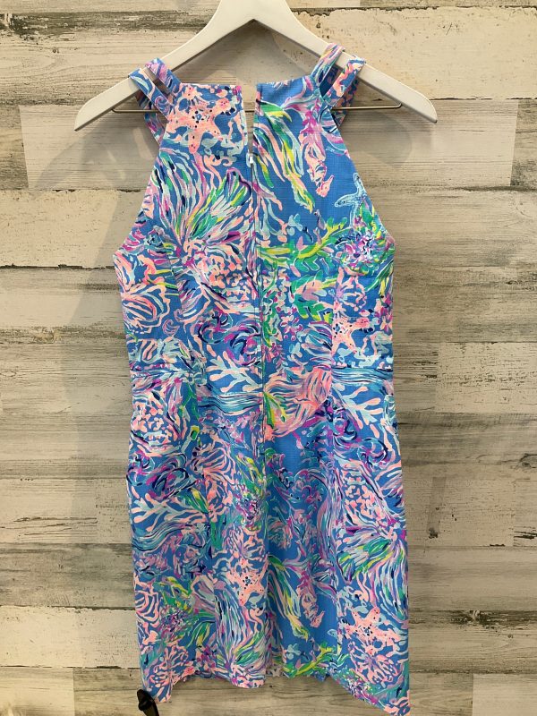 Dress Casual Midi By Lilly Pulitzer In Blue & White, Size: Xs Cheap