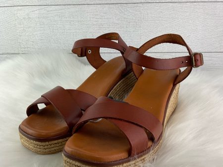 Shoes Heels Wedge By Clothes Mentor In Brown, Size: 9 Supply