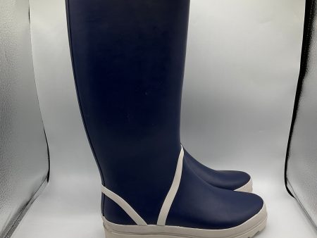 Boots Rain By J Crew In Navy, Size: 8 Online Sale