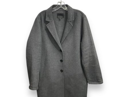 Coat Wool By Banana Republic In Grey, Size: L on Sale