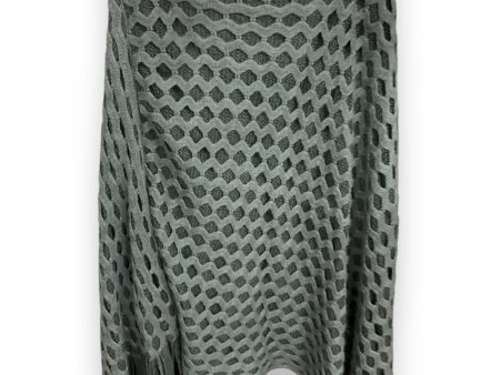 Poncho By Clothes Mentor In Grey, Size: Osfm Sale