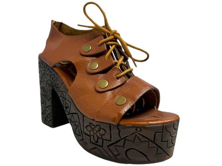 Farrah Carved Clogs By Free People In Brown, Size: 8.5 Online Hot Sale