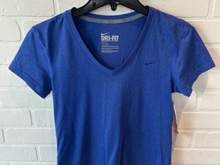 Athletic Top Short Sleeve By Nike In Blue, Size: S For Sale