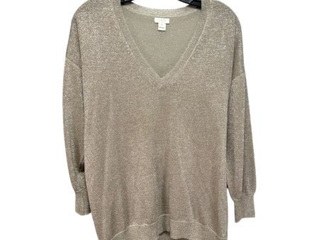 Metallic Sweater By J. Crew In Bronze, Size: M For Sale