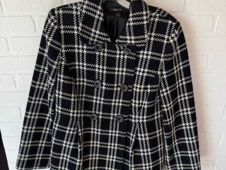 Coat Peacoat By Style And Company In Black & White, Size: M Hot on Sale