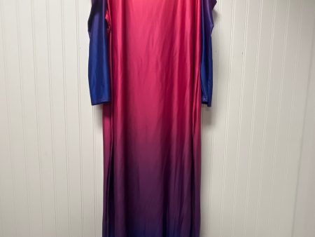 Dress Casual Maxi By Ashley Stewart In Blue & Red, Size: 3x on Sale