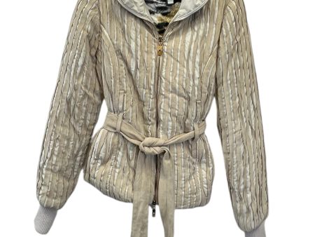 Coat Designer By Roberto Cavalli In Beige, Size: M Hot on Sale