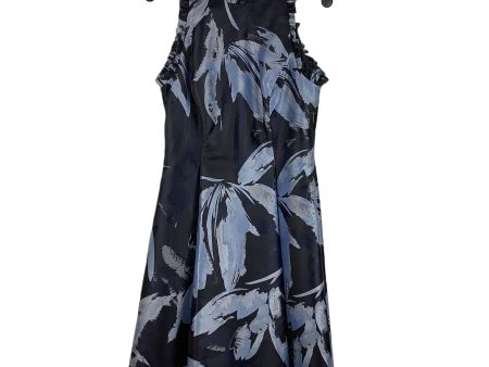 Dress Work By Adrianna Papell In Black & Blue, Size: 8 Online Sale