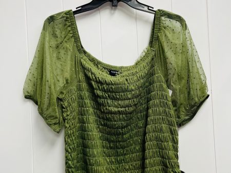 Top Short Sleeve By Torrid In Green, Size: 2 Online