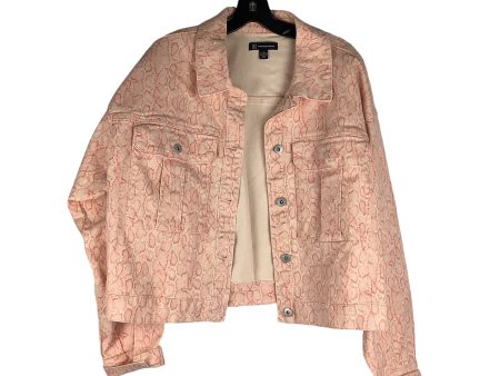 Jacket Denim By International Concepts In Animal Print, Size: L For Cheap