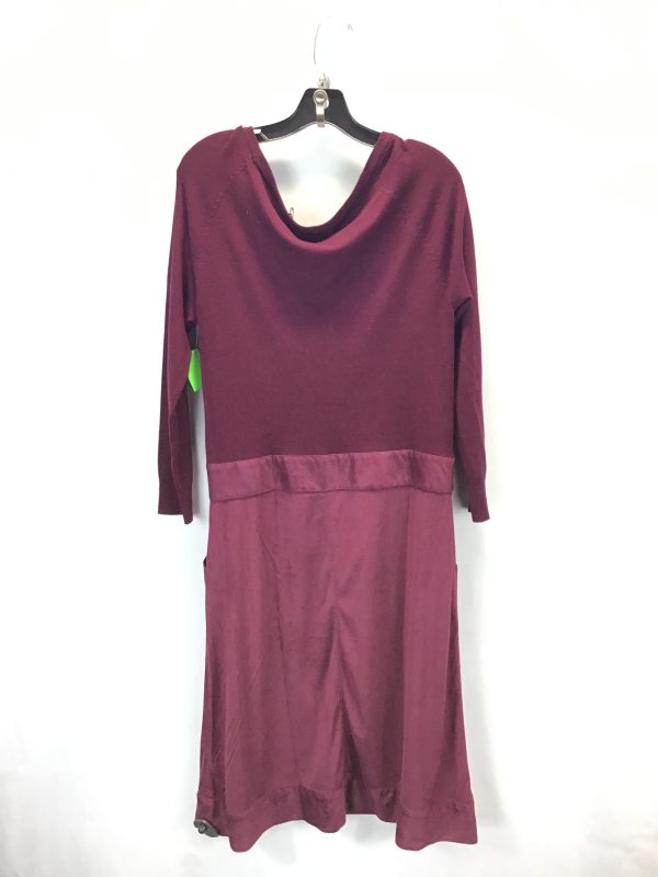 Dress Casual Midi By Vertigo In Red, Size: L Supply