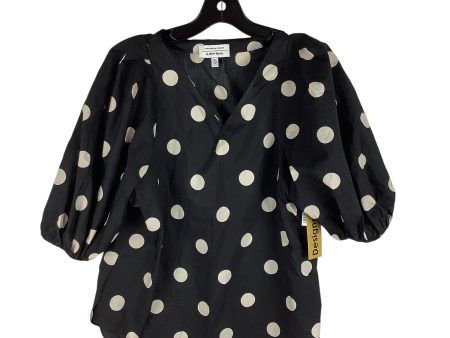 Top Short Sleeve Designer By Clothes Mentor In Black, Size: 2 Sale