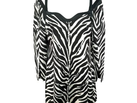 Zebra Printed Sleeved Mini Dress
Designer Karen Millen, Size 12 For Discount