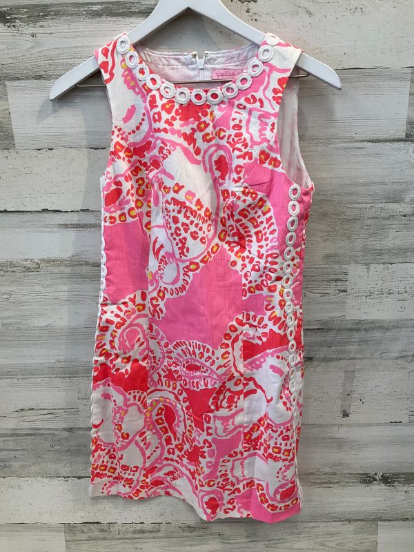 Dress Casual Midi By Lilly Pulitzer In Orange & Pink, Size: Xs Cheap