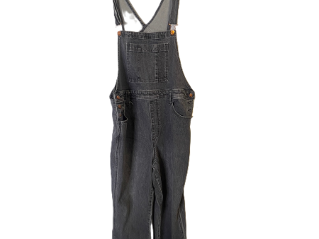 Overalls By Universal Thread In Black Denim, Size: 16 Supply