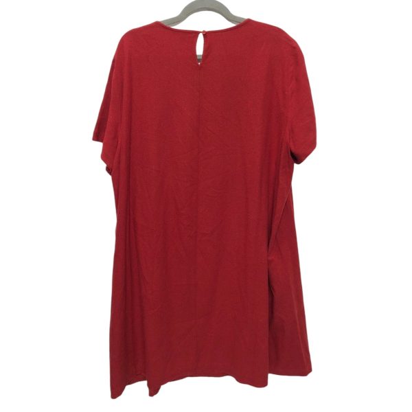 Dress Casual Short By Eileen Fisher In Red, Size: 1x Cheap