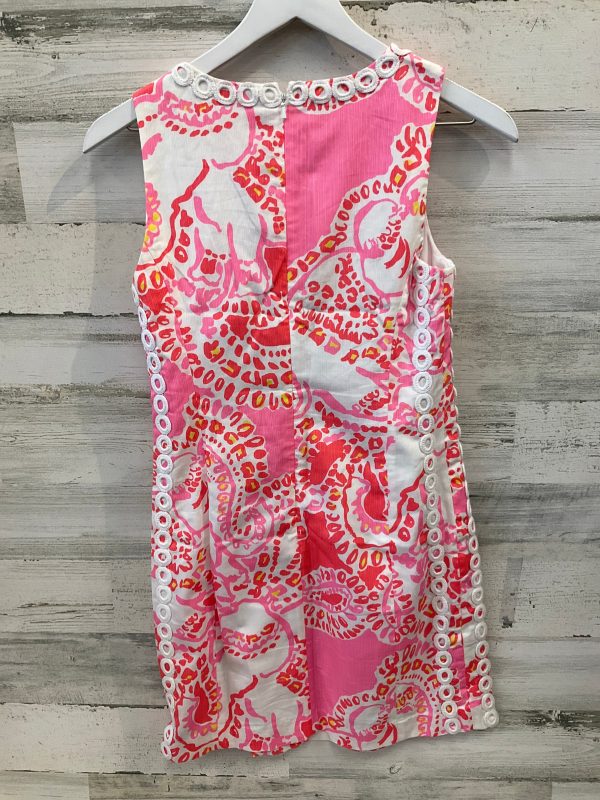 Dress Casual Midi By Lilly Pulitzer In Orange & Pink, Size: Xs Cheap