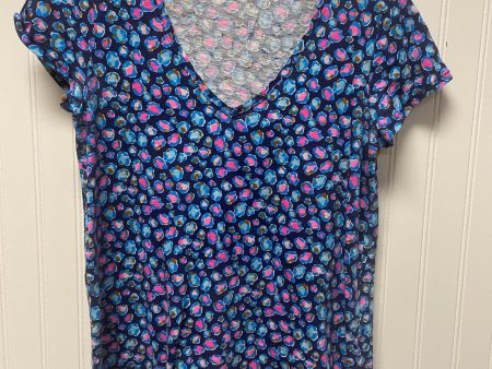 Top Short Sleeve Designer By Lilly Pulitzer In Navy, Size: Xs For Sale